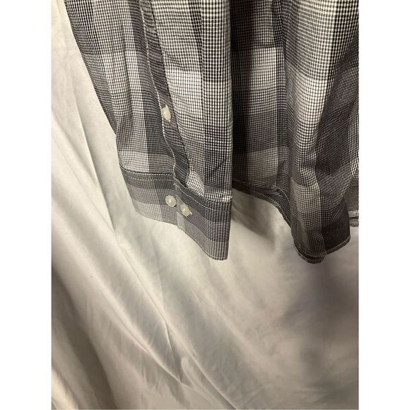 Calvin Klein 2XL button plaid shirt collard - Picture 7 of 7
